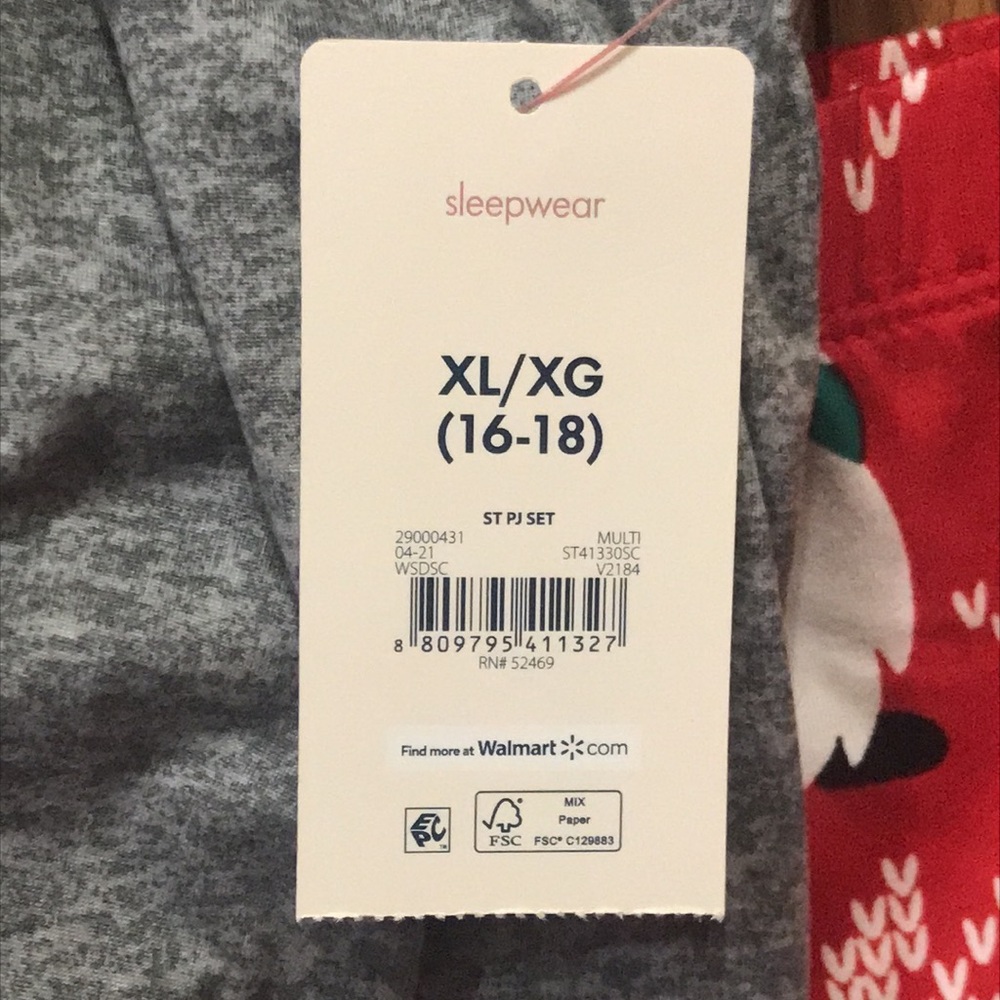 Gnome for the Holidays 2 PC Pajama Set NWT XL - Picture 5 of 6
